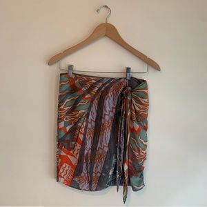Zoologist Charlotte Linton Mini Wrap Skirt